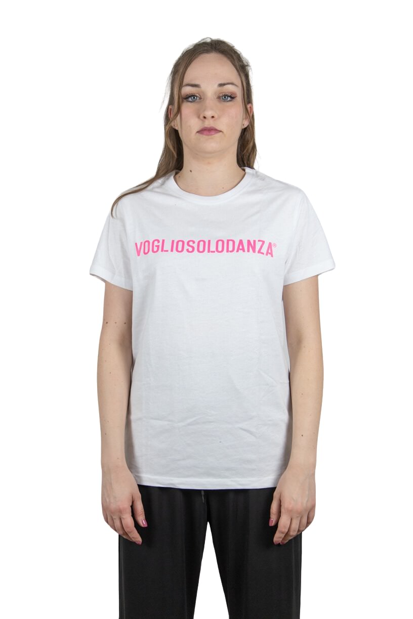 T-SHIRT OVER LOGO LINEAR FUXIA