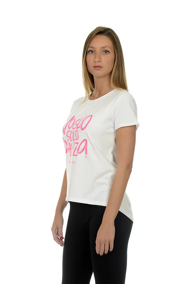 T-SHIRT LOGO FUXIA