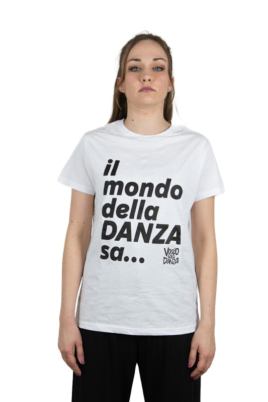 T-SHIRT BIANCA IL MONDO DELLA DANZA SA...