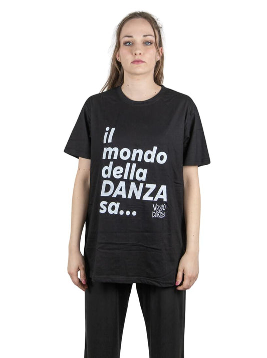 T-SHIRT NERA IL MONDO DELLA DANZA SA...