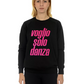 FELPA UNISEX LOGO VELLUTO FUXIA