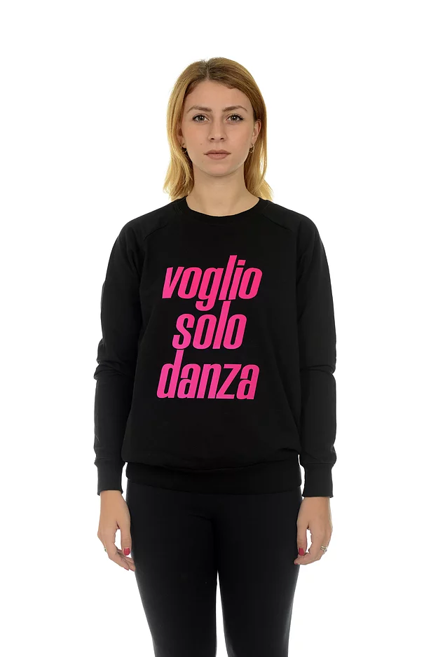 FELPA UNISEX LOGO VELLUTO FUXIA