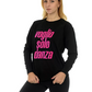 FELPA UNISEX LOGO VELLUTO FUXIA